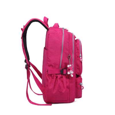 Giftmart latest pink children student school backpack  teen-age youths bag  with usb port wholesale  travel luggage  duffle